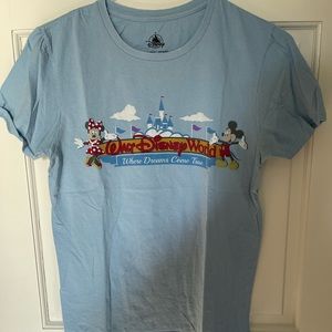 Vintage Walt Disney World Light Blue T Shirt